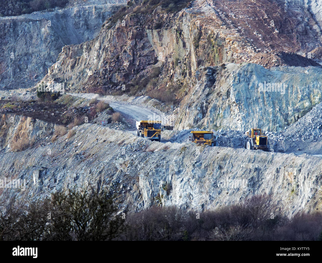 China clay Imerys e Cornwall consiglio inceneritore St Dennis.Cornovaglia Foto Stock