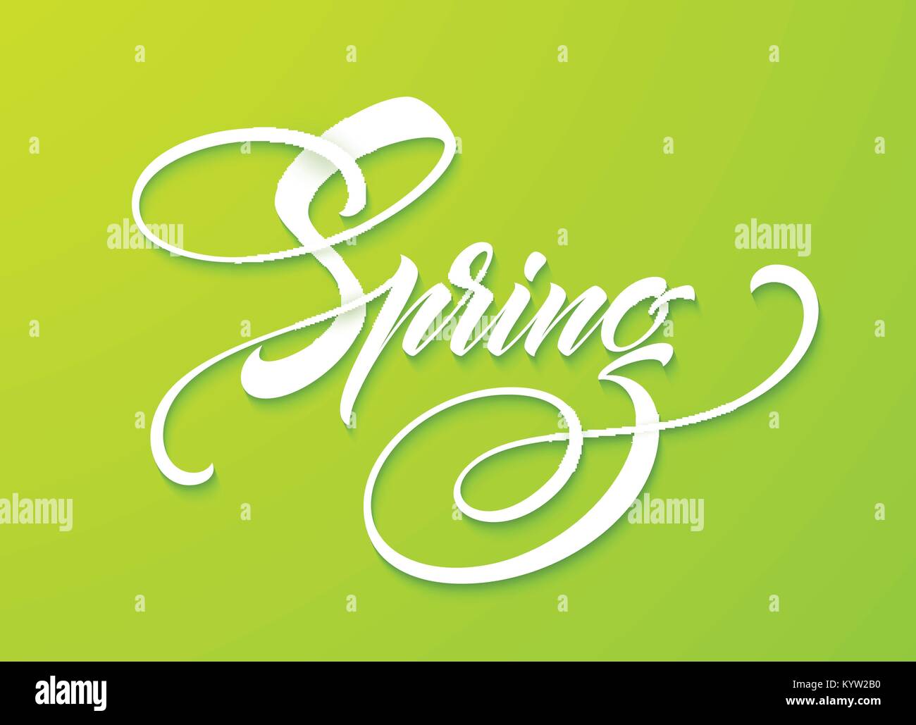 Ciao molla lettering. Disegnata a mano la calligrafia, sfondo verde. Illustrazione Vettoriale Illustrazione Vettoriale