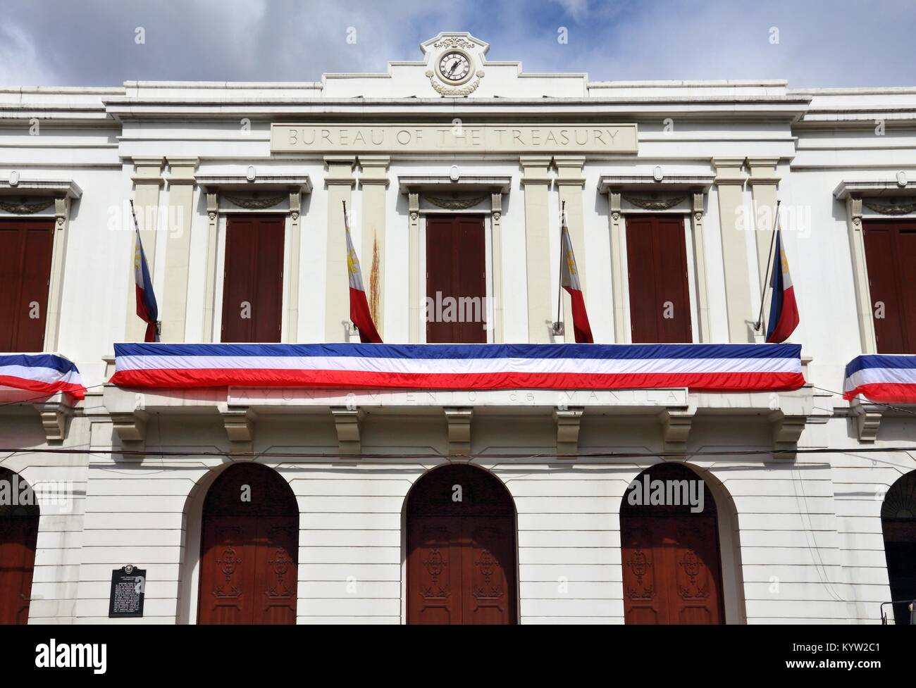 Manila Bureau del Tesoro - edificio governativo nelle Filippine. Foto Stock