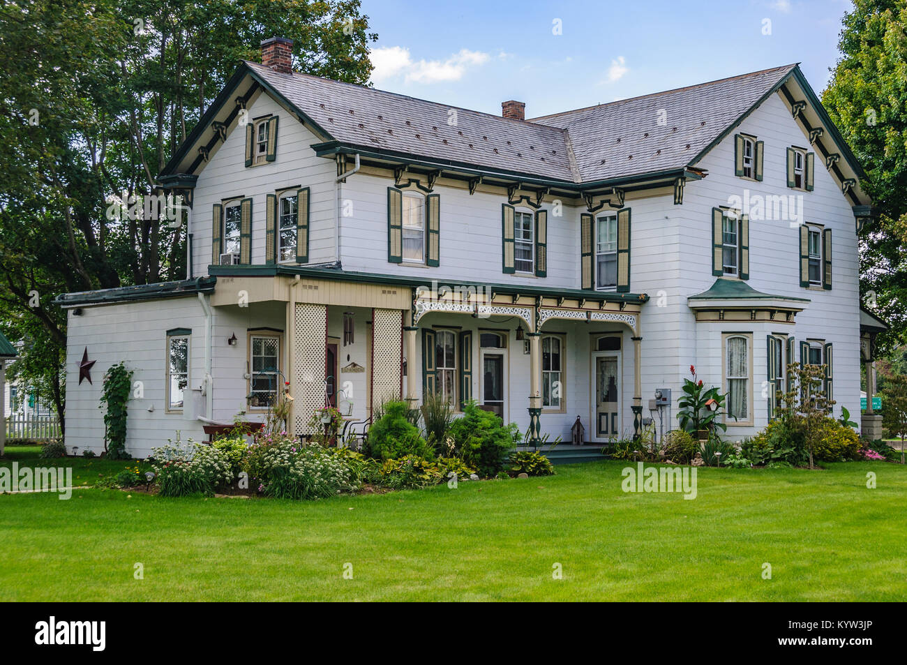 Casa in paese Amish in Pennsylvania, STATI UNITI D'AMERICA Foto Stock