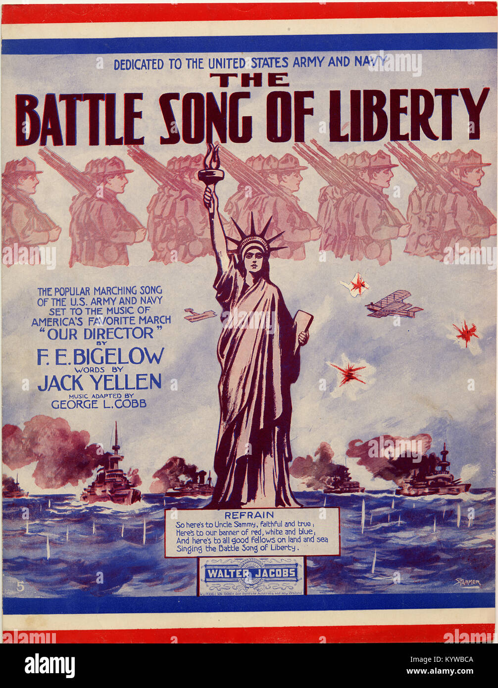 Canto di battaglia della libertà Foto Stock