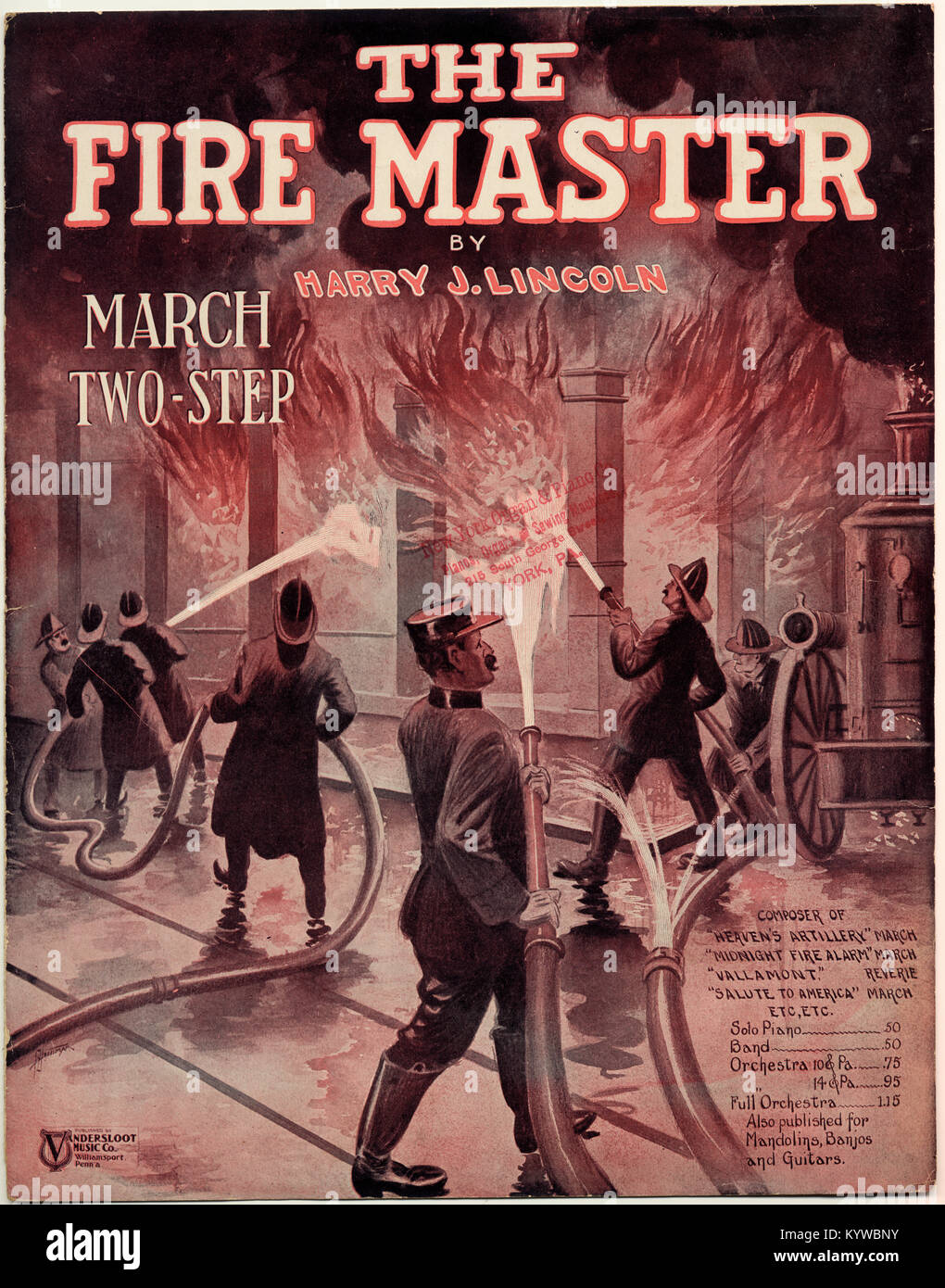 La pompa antincendio marzo & due-fase Foto Stock