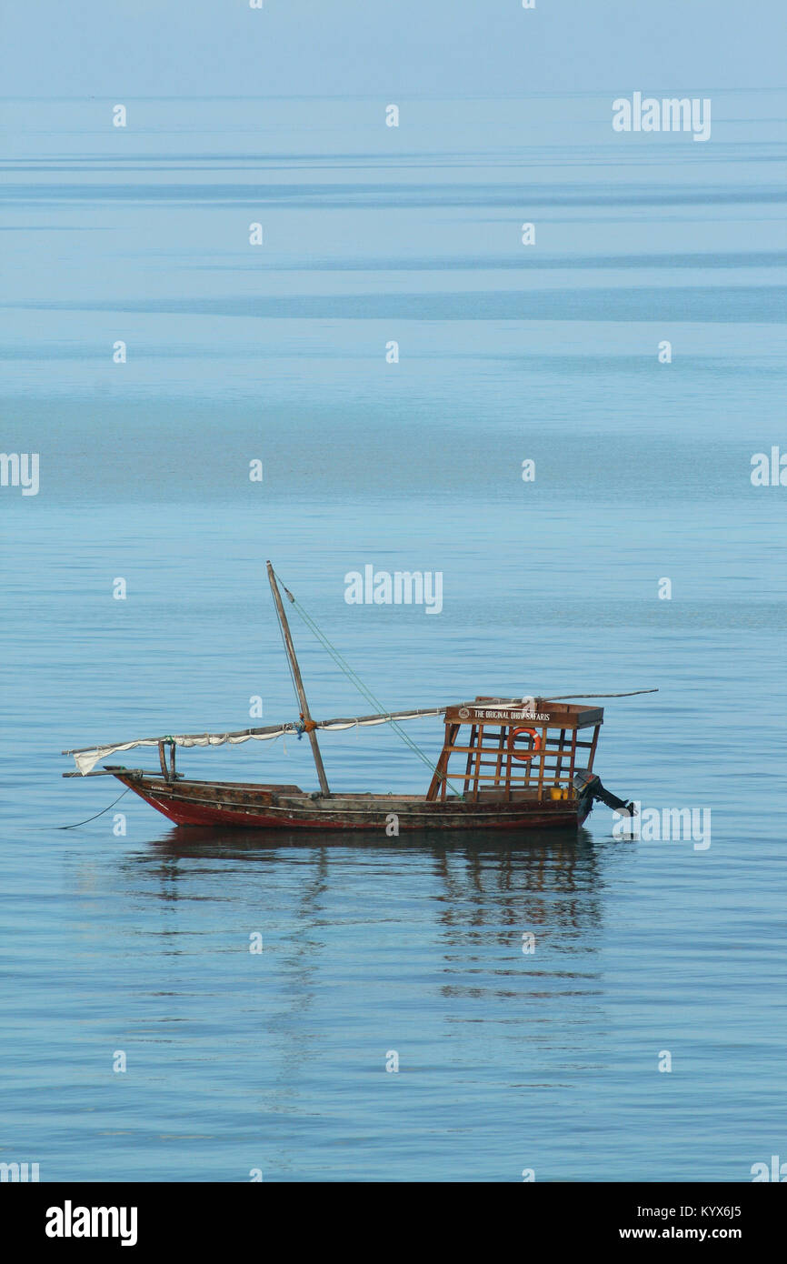 Safari originale sambuco, Hotel Sea Cliff, Zanzibar, Tanzania. Foto Stock