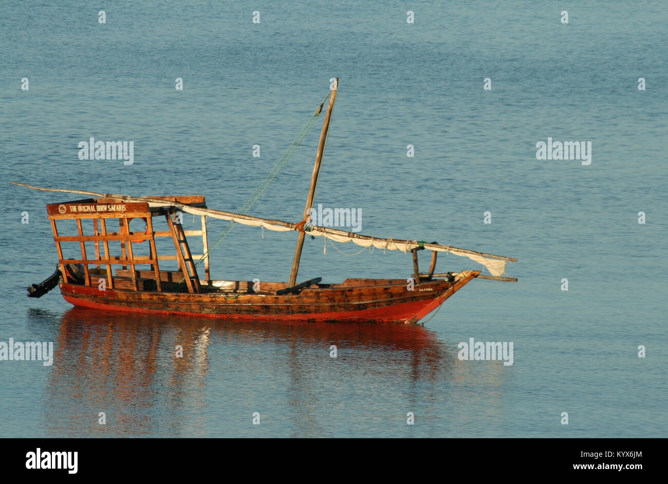 Safari originale sambuco, Hotel Sea Cliff, Zanzibar, Tanzania. Foto Stock