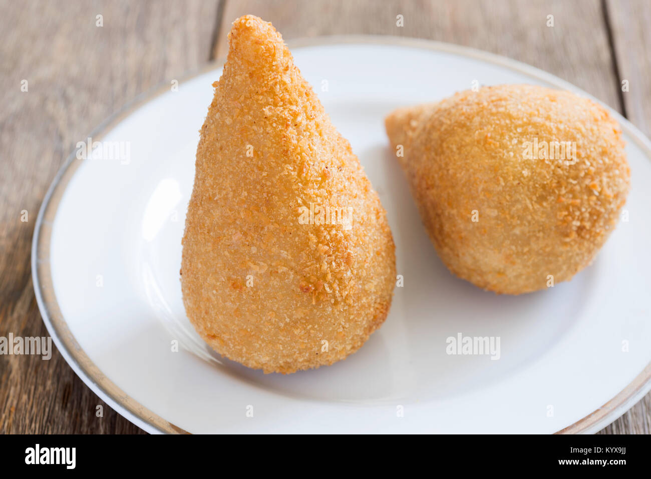 Coxinha, piatto brasiliano, Brasile Foto Stock