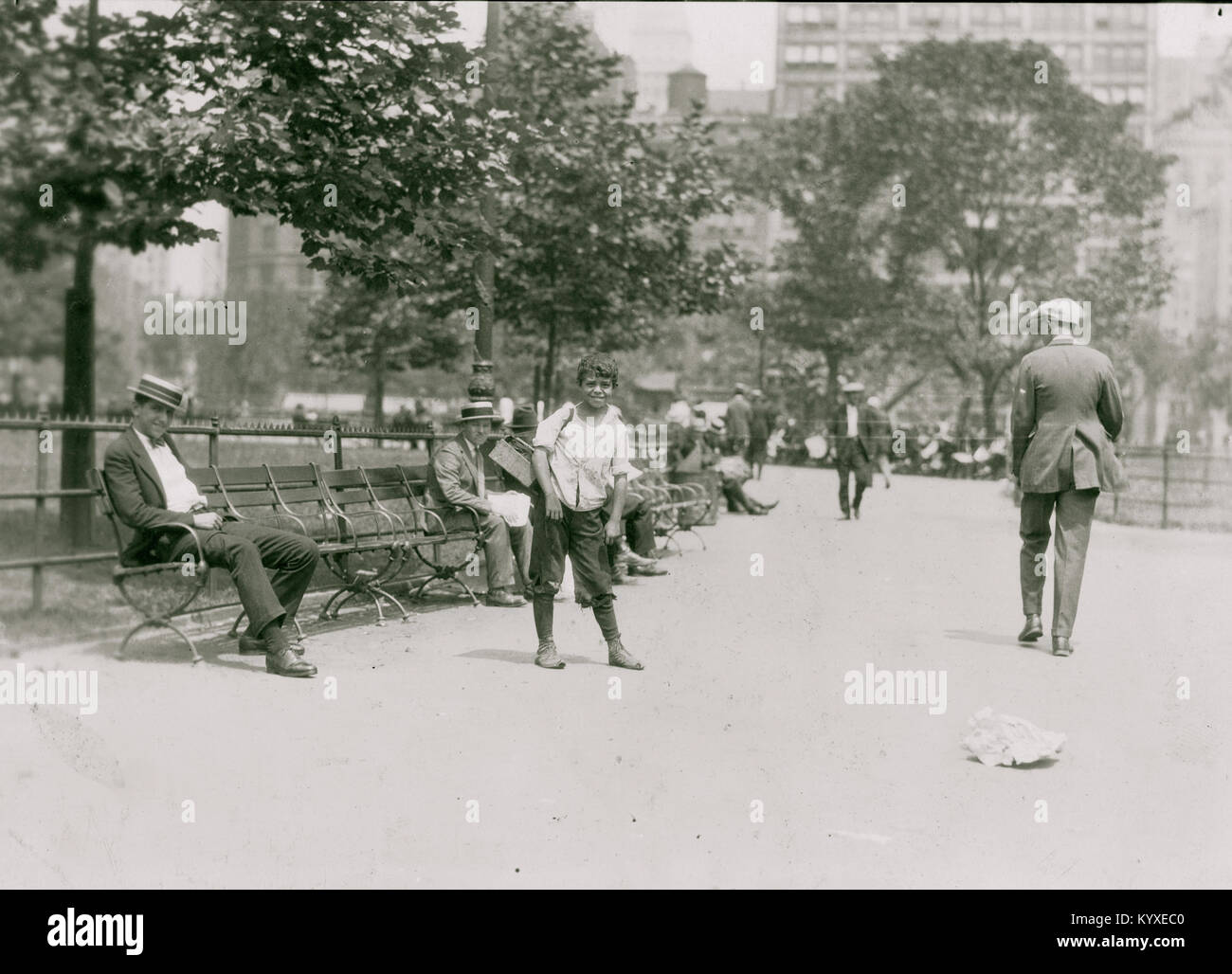 Undici anni di Tony, che risplende in Union Square di New York City. Foto Stock