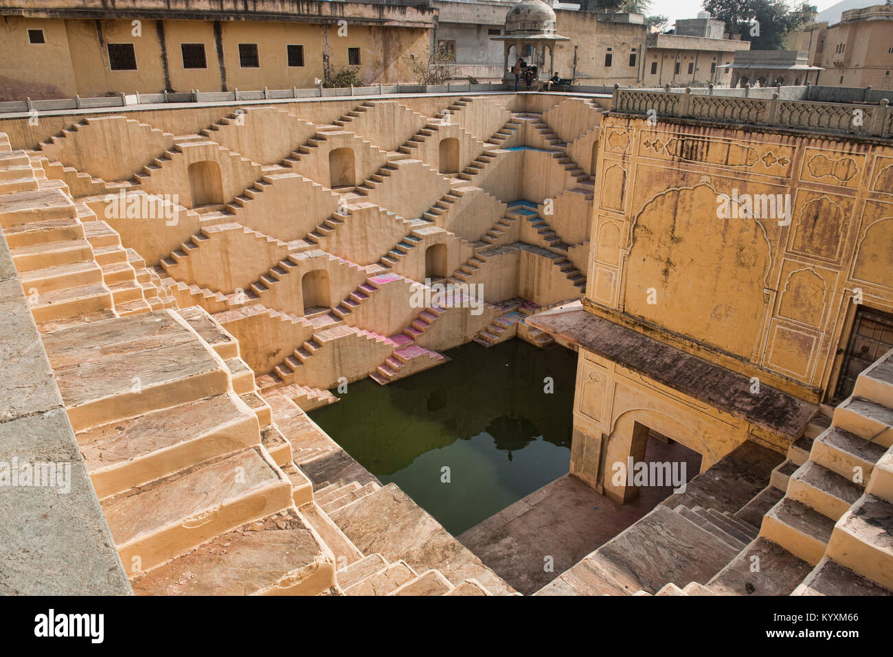 La Panna Meena ka Kund stepwell, Jaipur, India Foto Stock