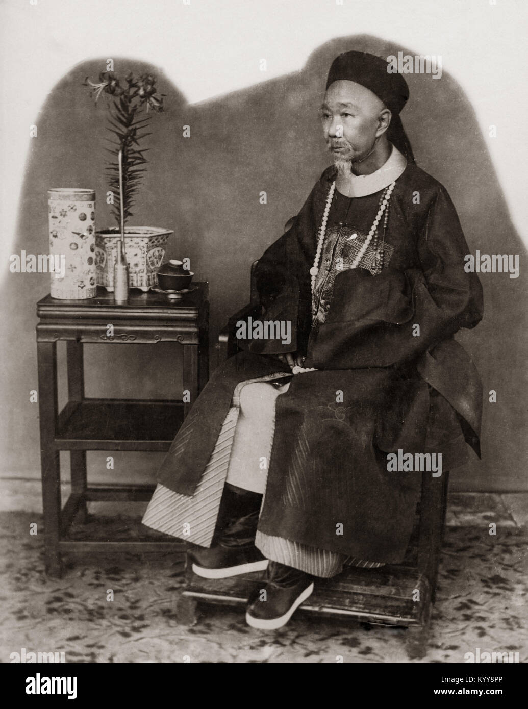 Li Hongzhang o Earl Li. Egli era un politican, diplomatico e generale durante la fine della dinastia Qing. Foto Stock