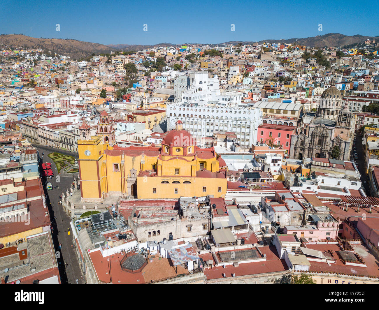 Basilica Colegiata de Nuestra Senora de Guanajuato, o la Basilica di Nostra Signora di Guanajuato, Messico Foto Stock