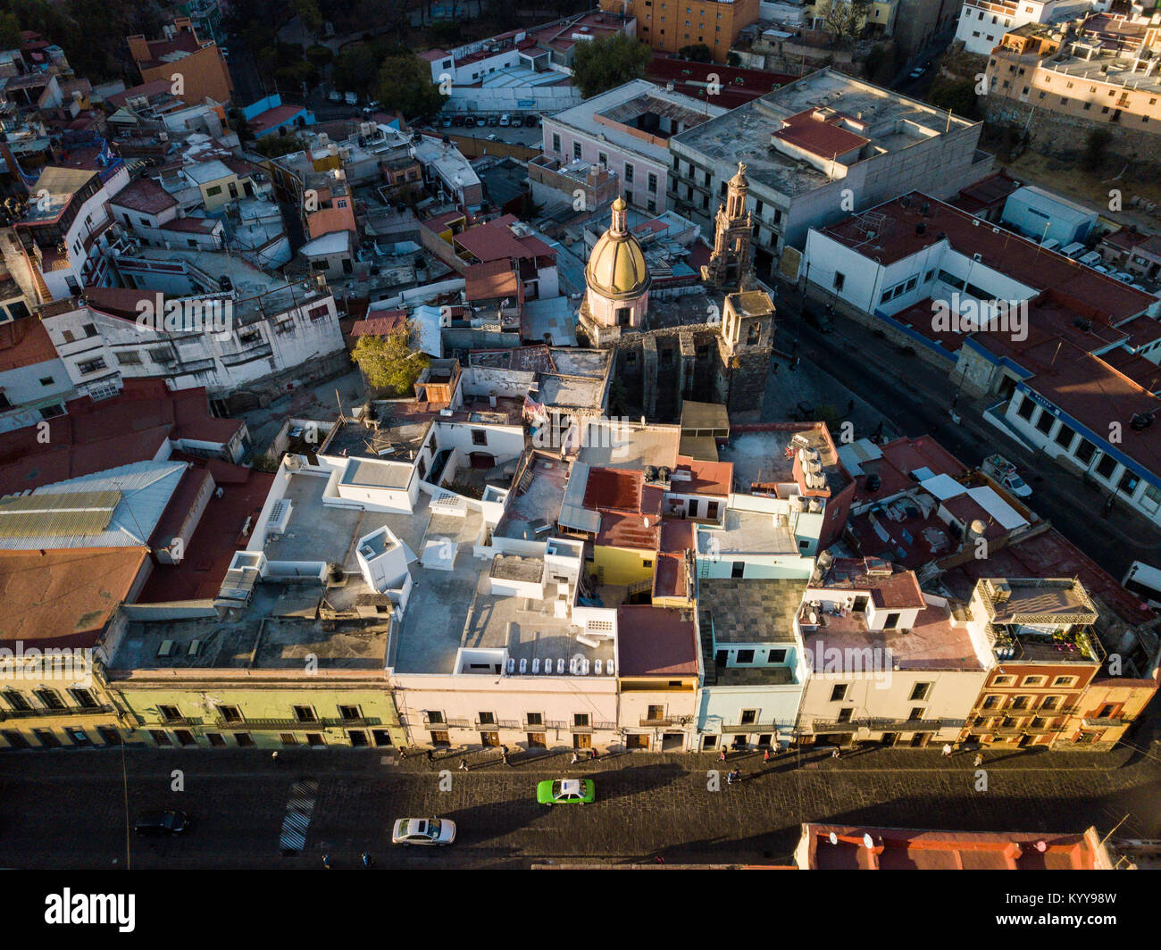 Vista aerea di Guanajuato, Messico Foto Stock