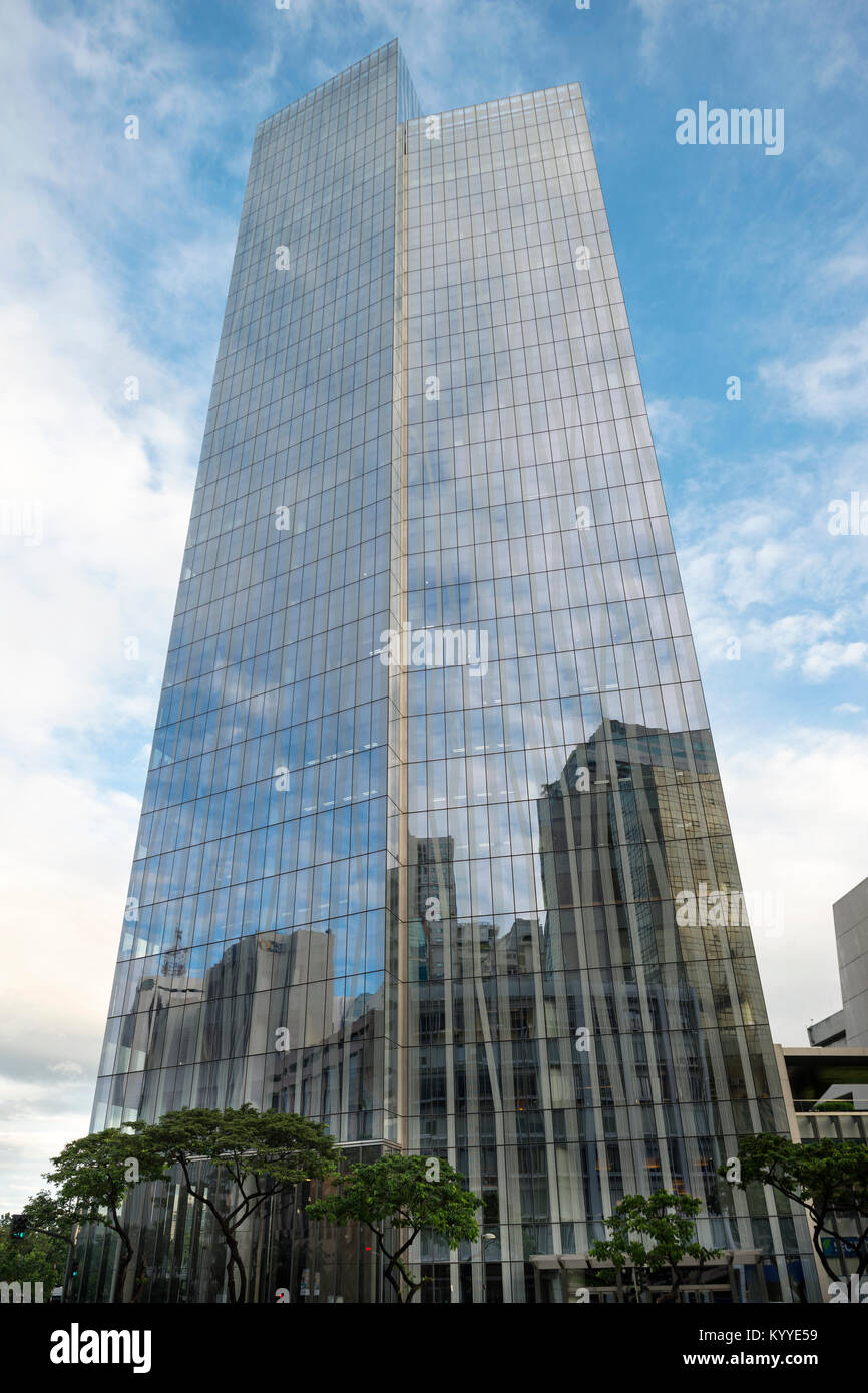 L'edificio Zuellig in Makati Central Business District in Metro Manila, Filippine Foto Stock