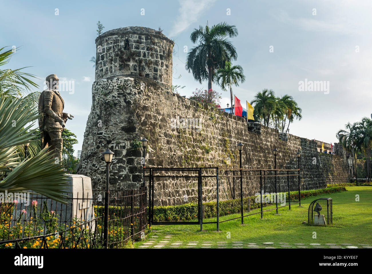 San Miguel bastione, Fort San Pedro, Cebu, Filippine Foto Stock