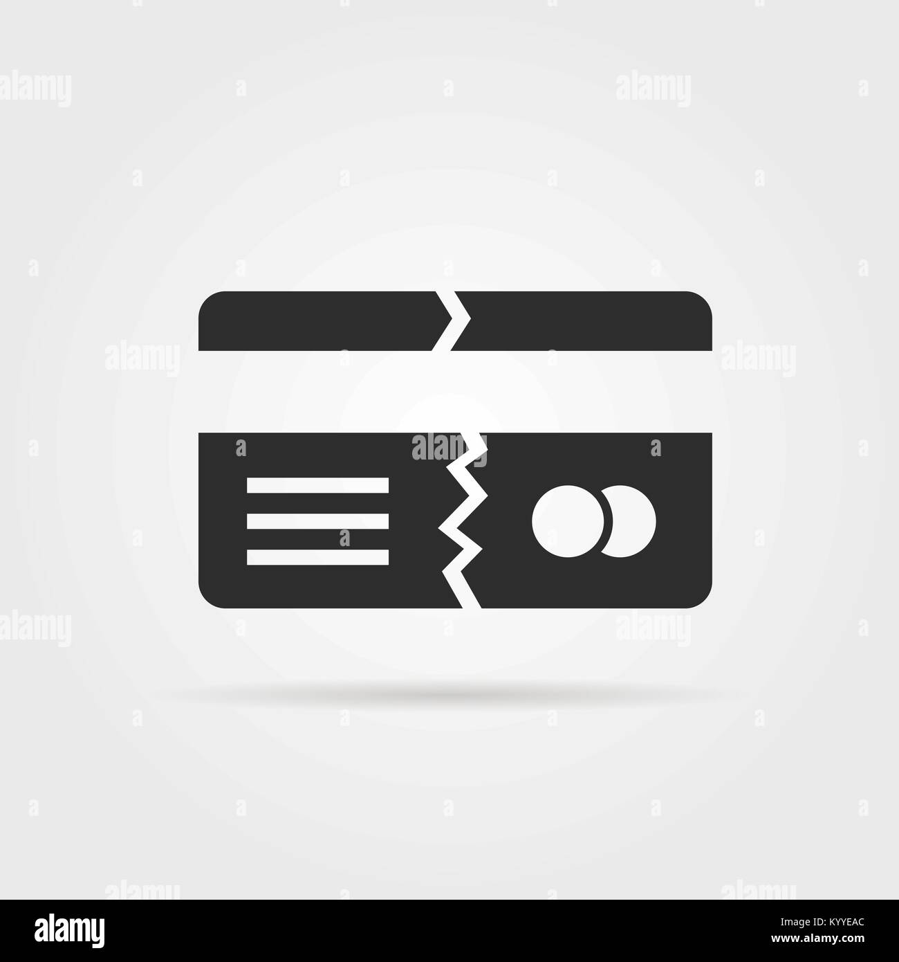 Carta Di Credito Rotta Immagini Vettoriali Stock - Alamy