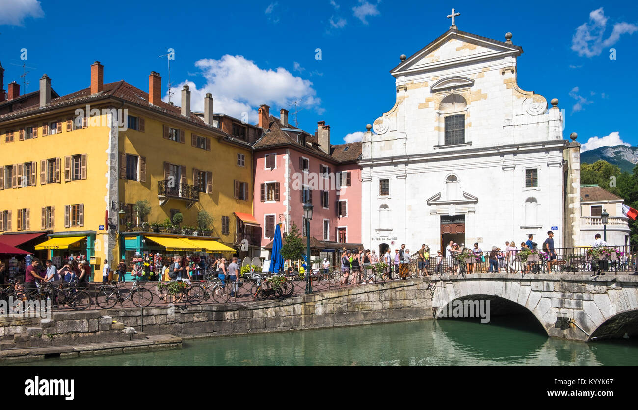 Chiesa di San Francesco di Sales, Annecy, Lac d'Annecy, Haute Savoie, Francia, Europa Foto Stock