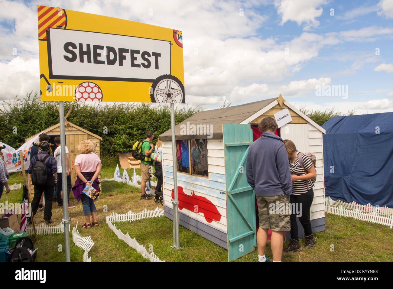 Shedfest Carfest a nord nel parco del castello di Bolesworth, Cheshire, Regno Unito. Foto Stock