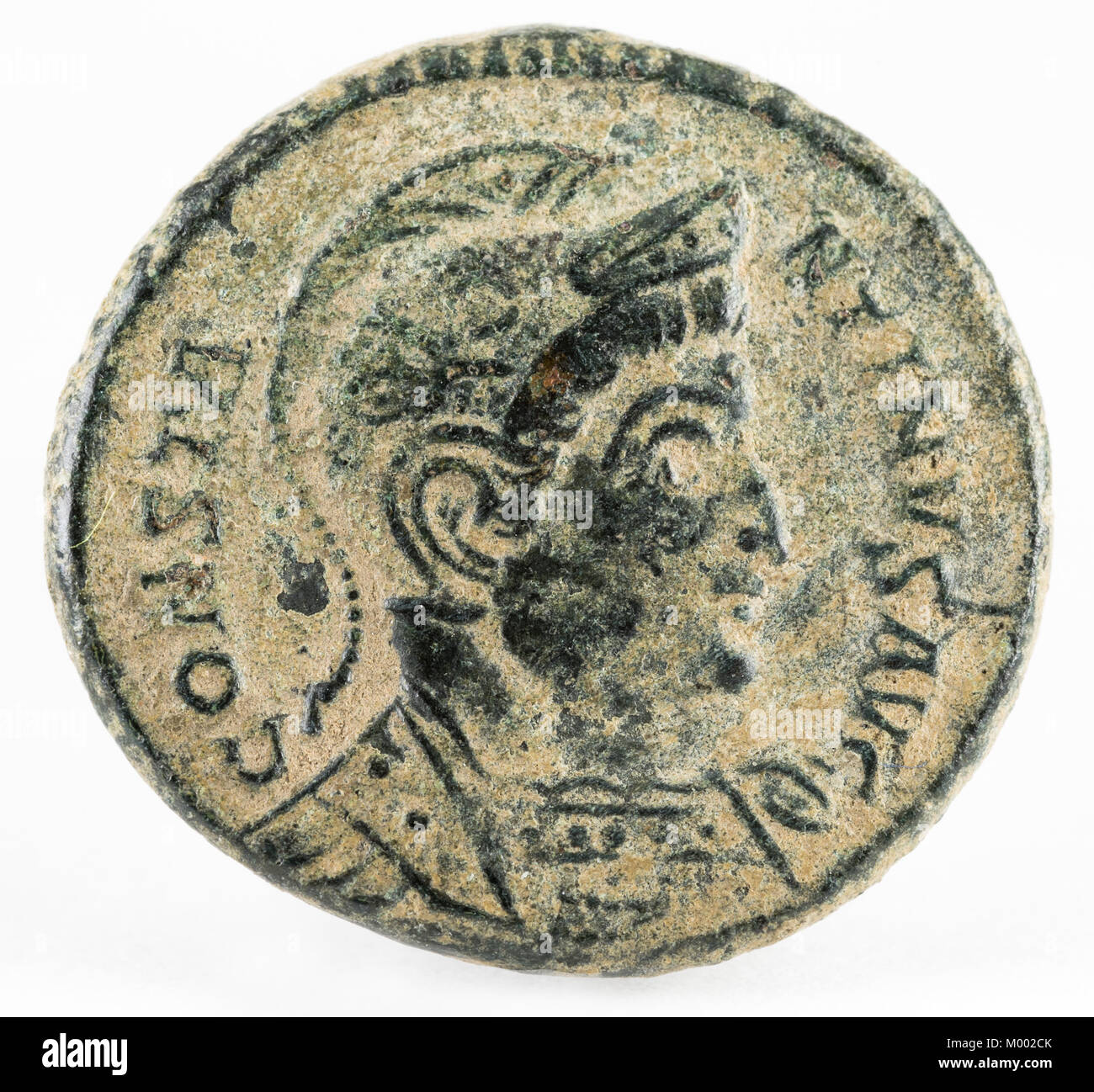 Romana antica moneta di rame dell’Imperatore Costantino I Magnus