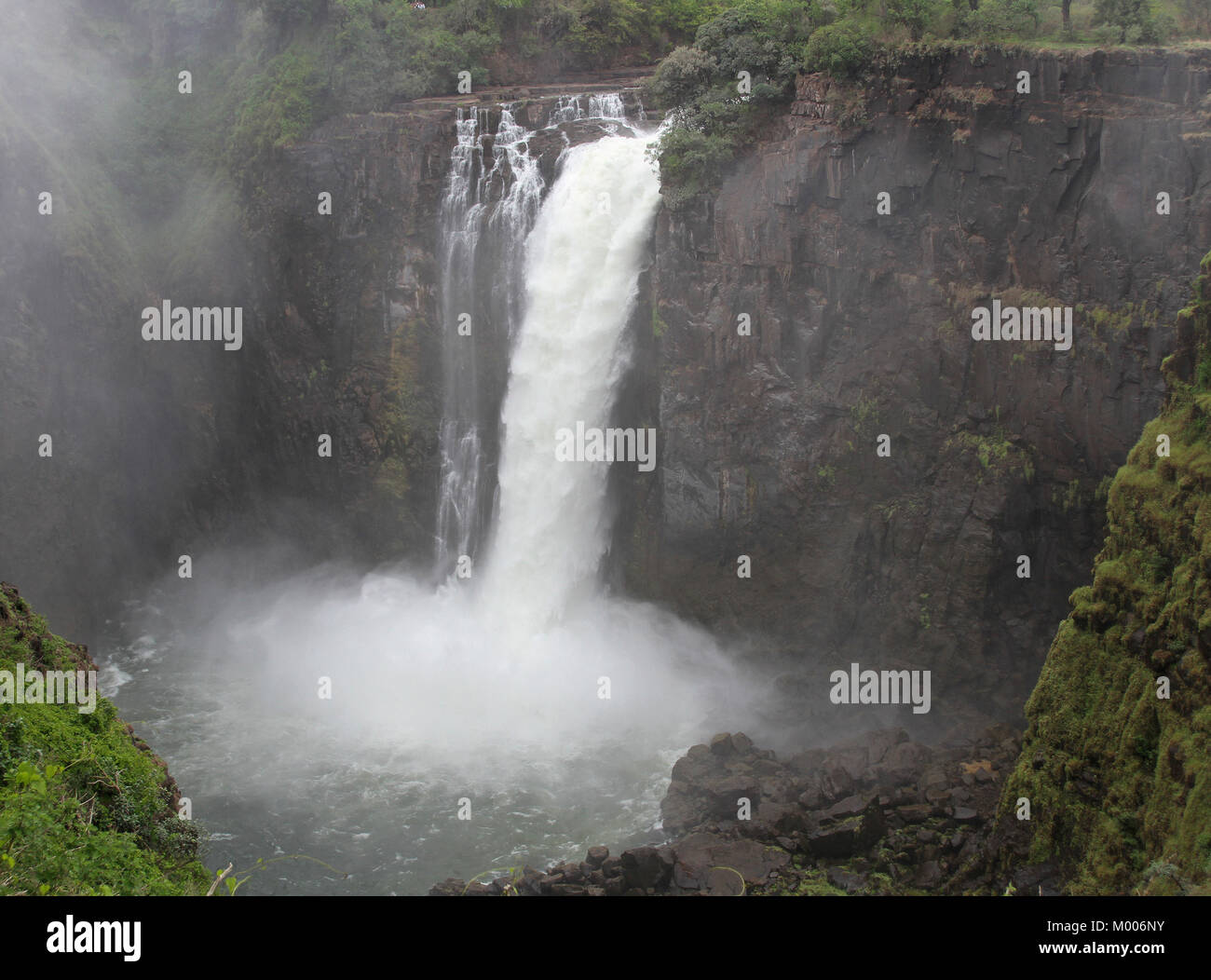 Devil's cataratta falls, Mosi-Oa-Tunya, Victoria Falls, Zimbabwe. Foto Stock