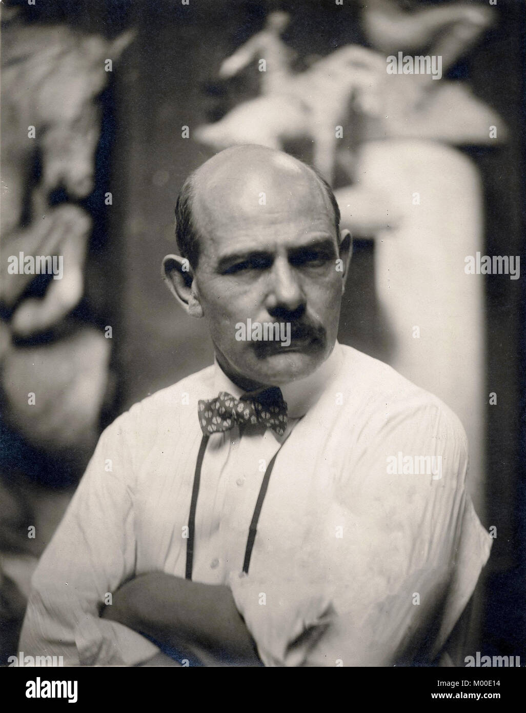 Gutzon Borglum, John Gutzon de la Mothe Borglum (1867 - 1941), artista americano e scultore. Egli è più associato con la sua creazione del monte Rushmore National Memorial a Mount Rushmore, Dakota del Sud Foto Stock