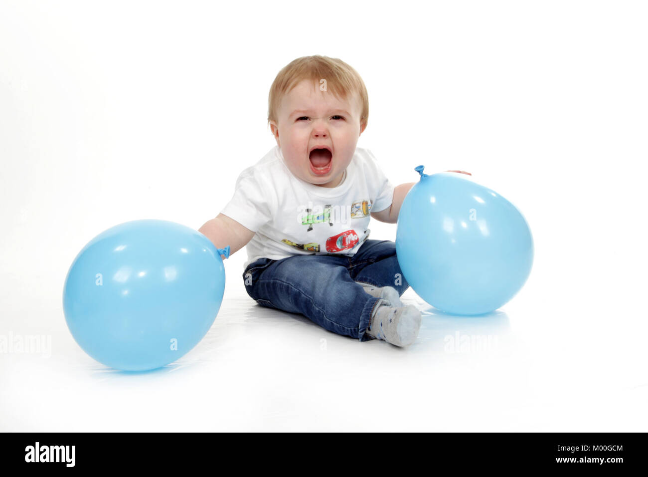 Bimbi aggressivi, Bad Behavior, temper tantrum, 1 anno vecchio ragazzo, malattia mentale Foto Stock