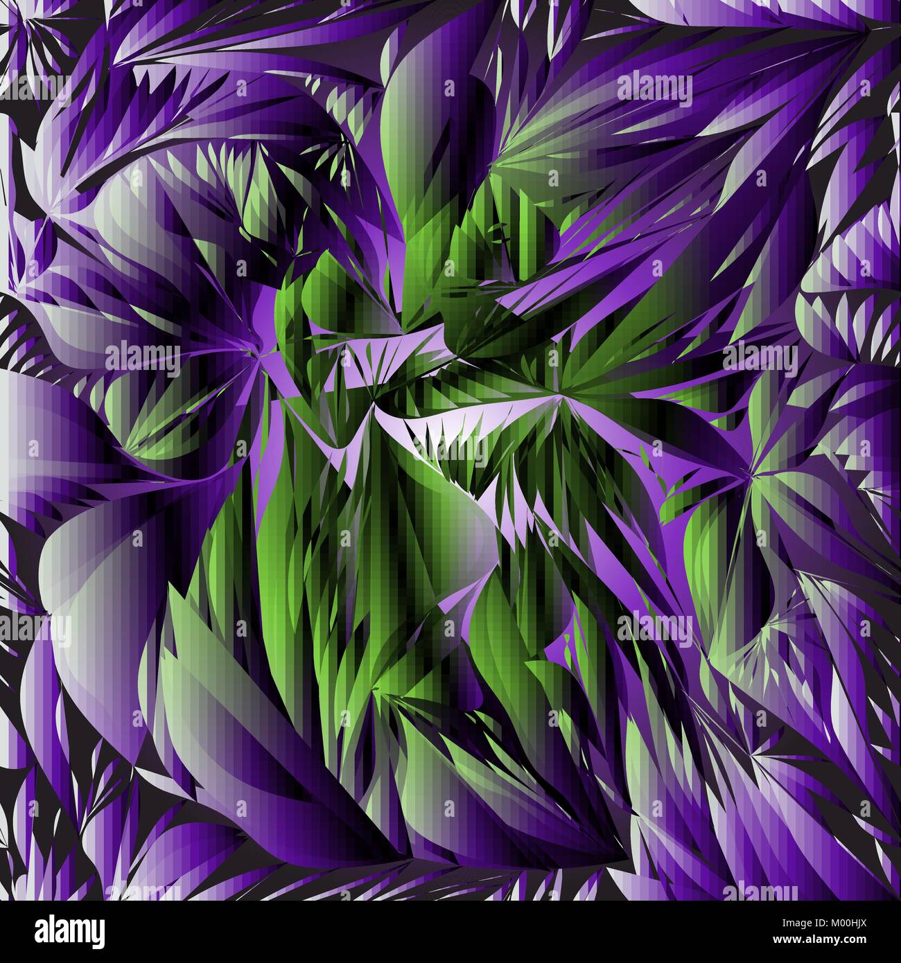 I raggi ultra violetti di foglie di sfondo Illustrazione Vettoriale