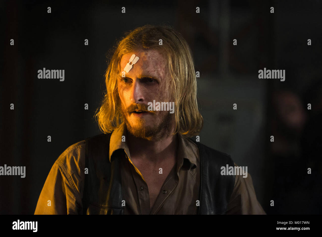 La settima stagione di The Walking Dead, un americano post-apocalittico horror serie televisiva su AMC, premiered il 23 ottobre 2016, e si è conclusa il 2 aprile 2017, consistente di 16 episodi. Questa fotografia è per il solo uso editoriale ed è il copyright del film company e/o il fotografo assegnato dal film o società di produzione e può essere riprodotto solo da pubblicazioni in congiunzione con la promozione del film di cui sopra. Un credito per il film company è richiesto. Il fotografo deve anche essere accreditato quando noto. Foto Stock