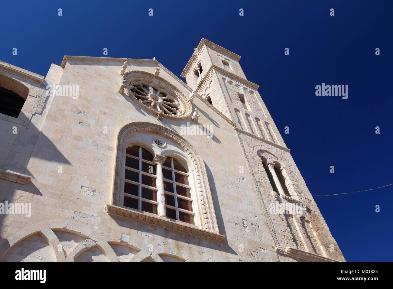 Giovinazzo Città in Puglia, Italia. Romanico pugliese chiesa cattedrale. Foto Stock