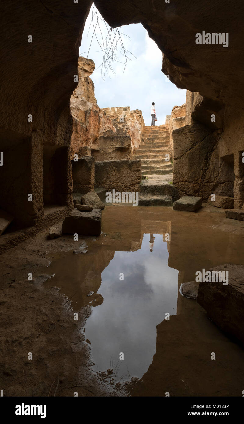 Tomba dei Re sito archeologico, Kato Paphos, Paphos, Cipro. Foto Stock