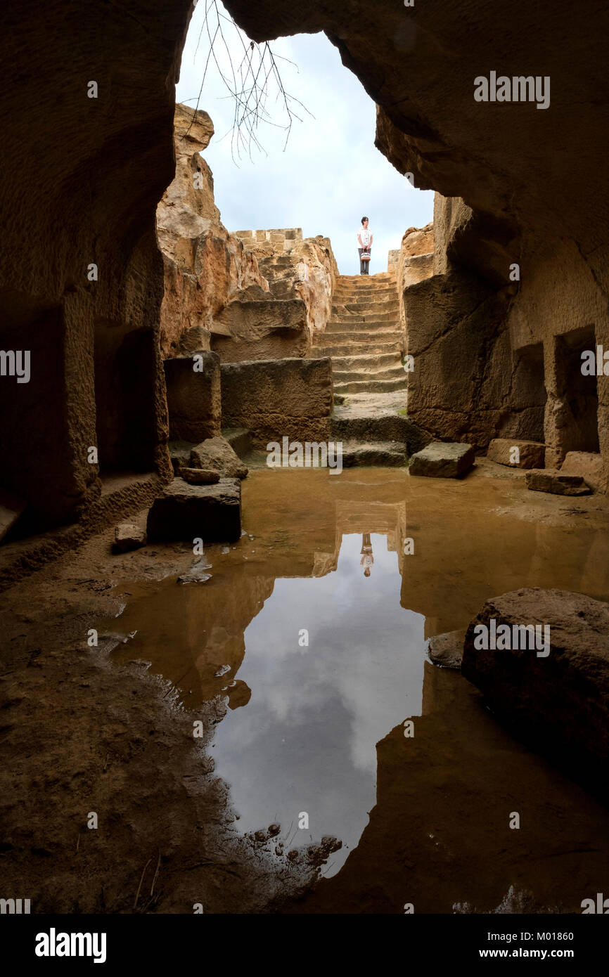 Tomba dei Re sito archeologico, Kato Paphos, Paphos, Cipro. Foto Stock