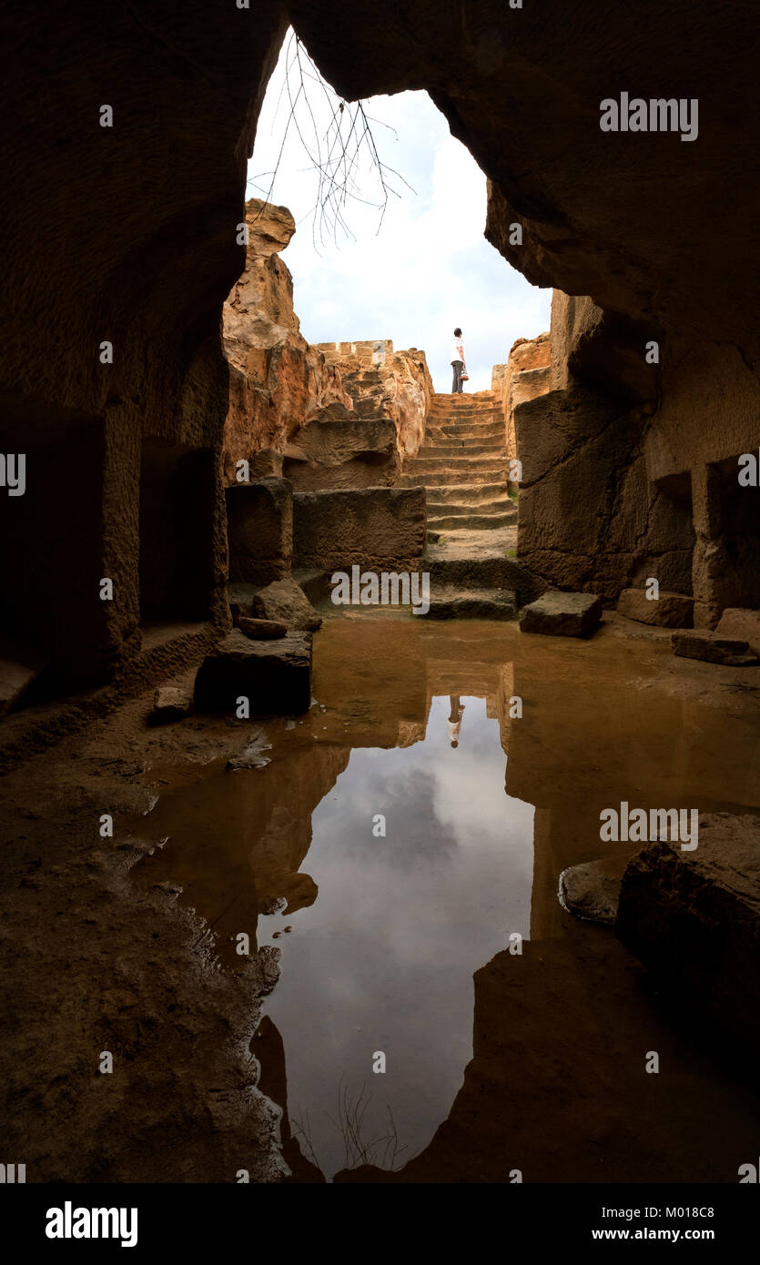Tomba dei Re sito archeologico, Kato Paphos, Paphos, Cipro. Foto Stock