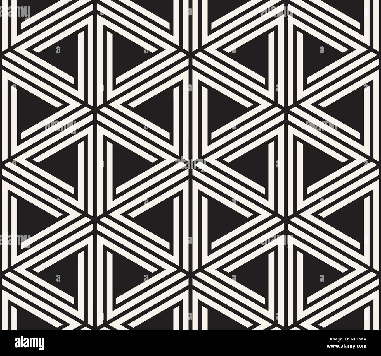 Vector seamless pattern. Moderno ed elegante texture astratta. Ripetizione tiling geometrica da elementi a strisce Illustrazione Vettoriale