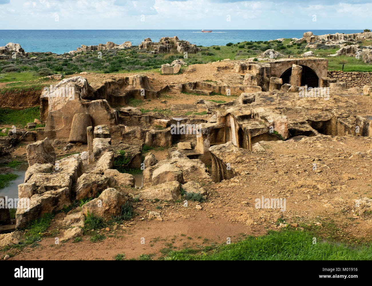 Tomba dei Re sito archeologico, Kato Paphos, Paphos, Cipro. Foto Stock
