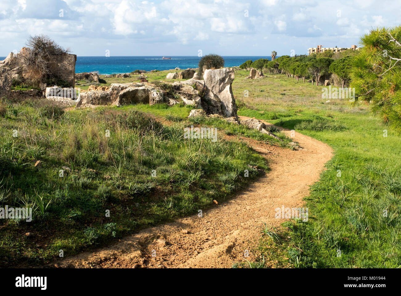 Tomba dei Re sito archeologico, Kato Paphos, Paphos, Cipro. Foto Stock