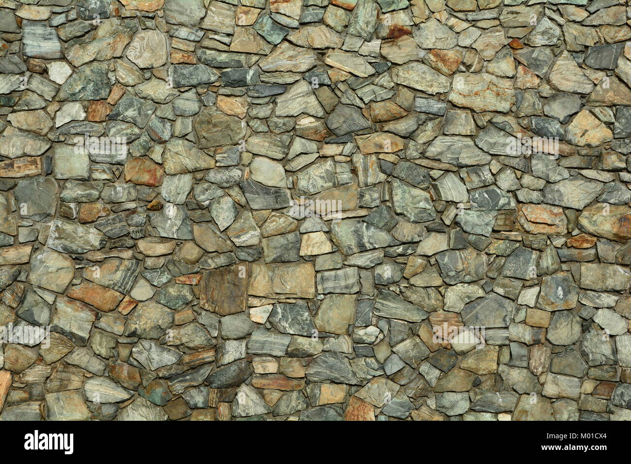 Una solida roccia della parete rende per modelli interessanti,forme e texture. Foto Stock