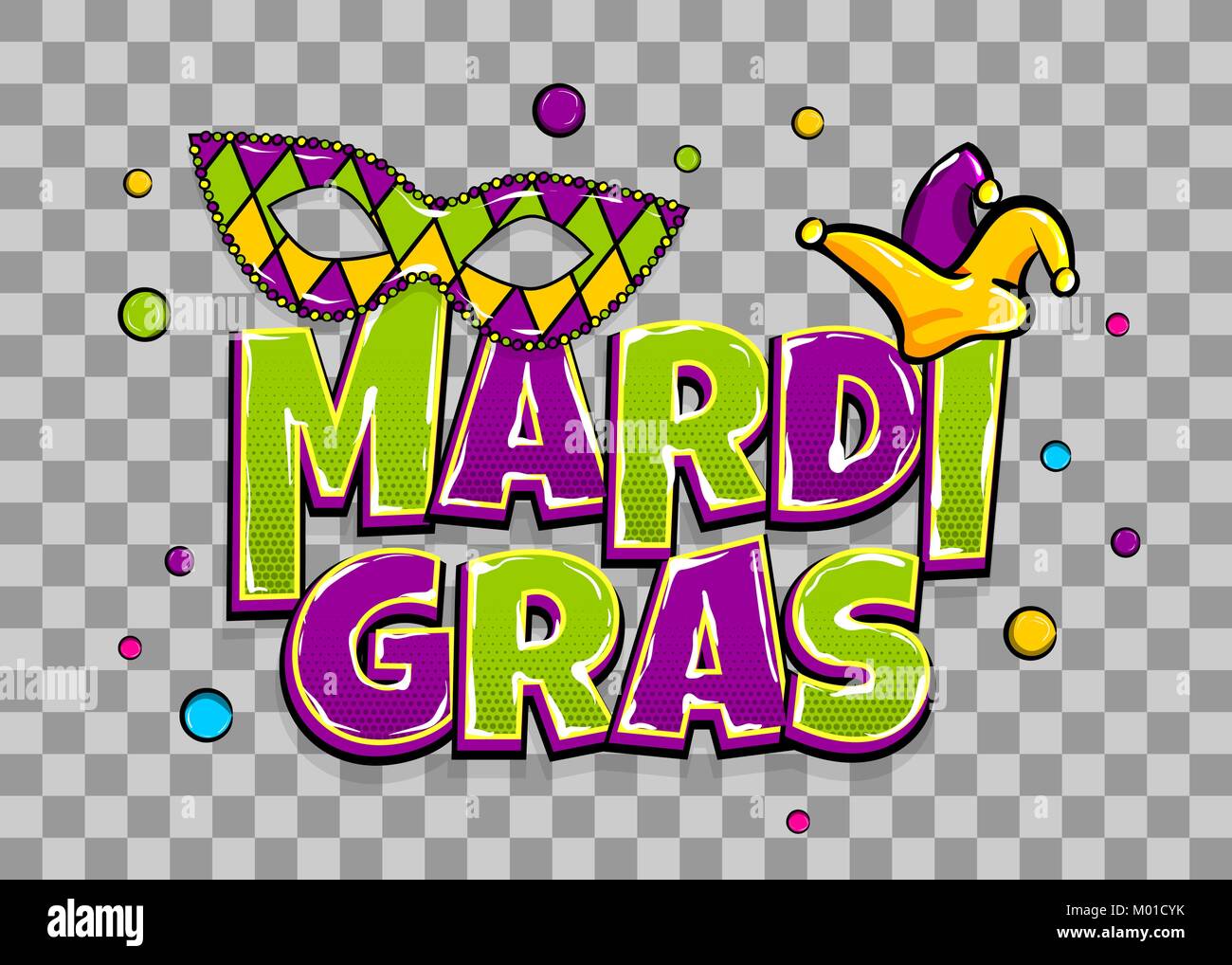 Mardi Gras shimmer pearl sfondo Illustrazione Vettoriale