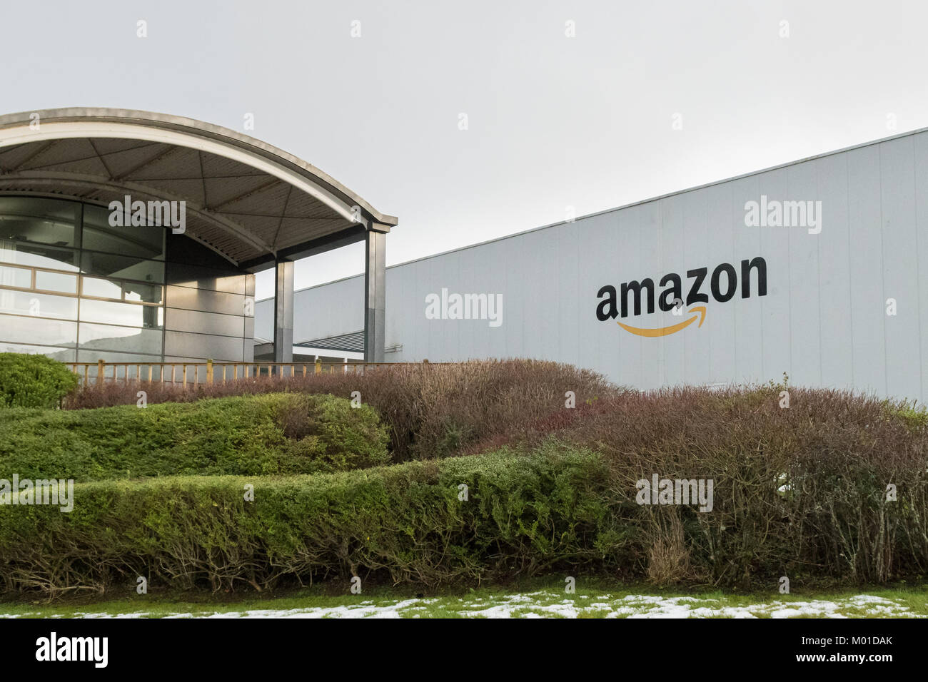 Amazon magazzino a Gourock Greenock, Inverclyde, Scotland, Regno Unito Foto Stock