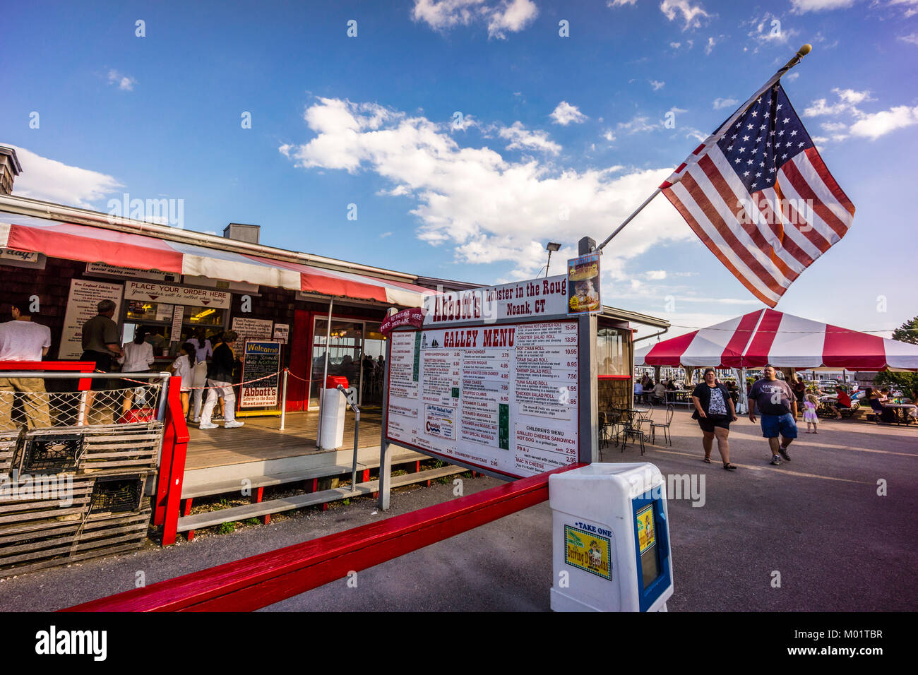 Abbott di astice in grezzo   Noank, Connecticut, Stati Uniti d'America Foto Stock