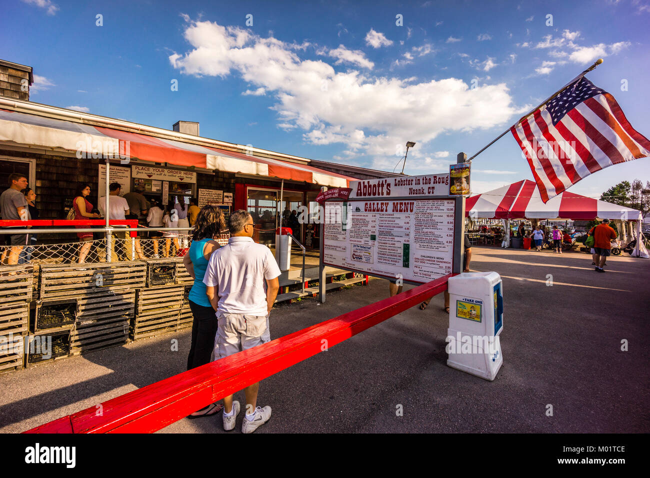 Abbott di astice in grezzo   Noank, Connecticut, Stati Uniti d'America Foto Stock