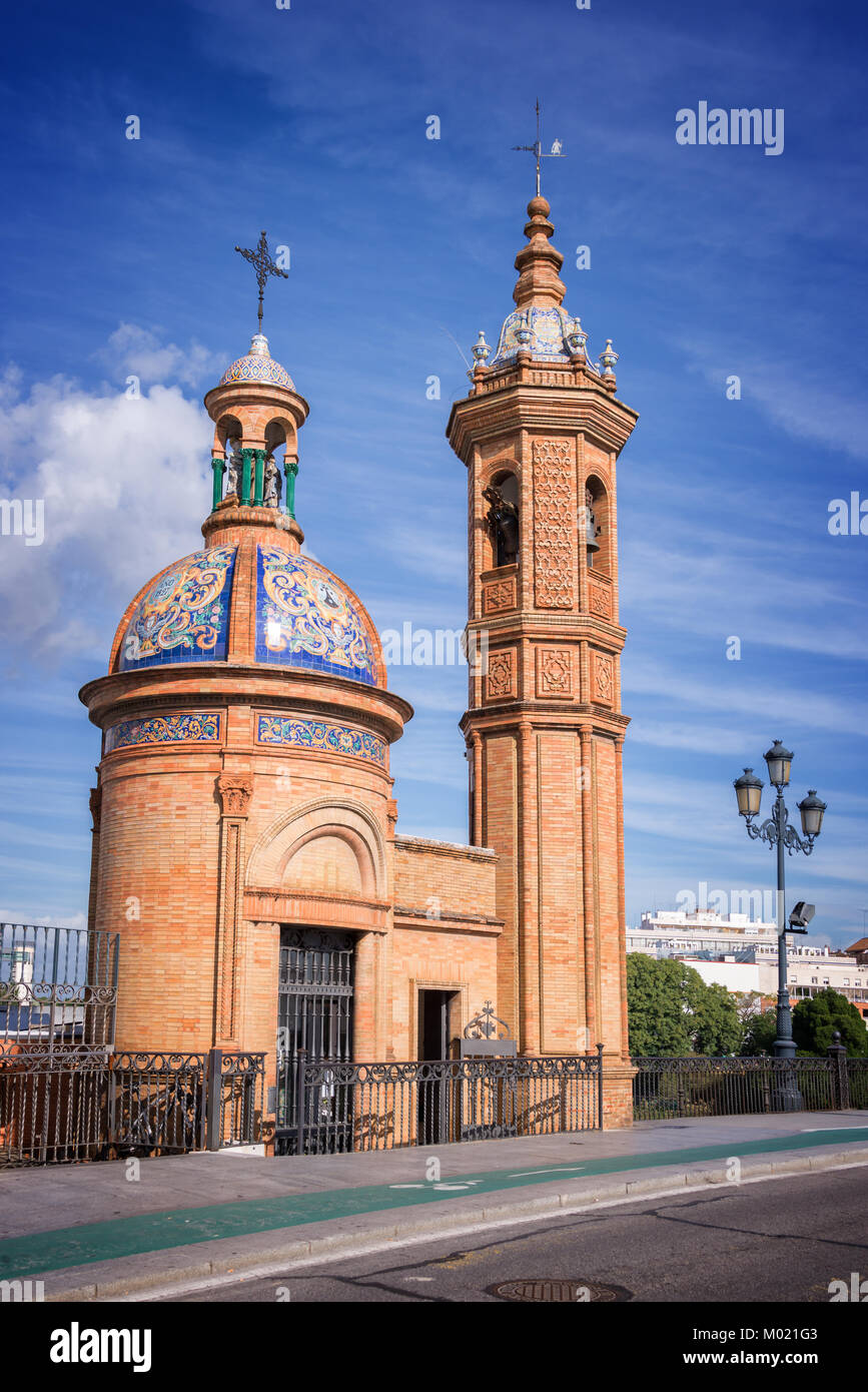 Cappella di El Carmen, quartiere di Triana, Siviglia Spagna Foto Stock