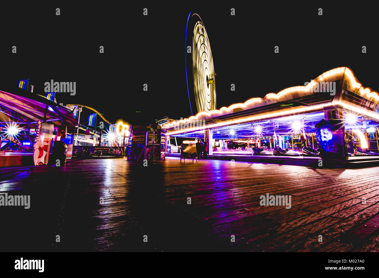 Di notte il Palace Pier, BRIGHTON REGNO UNITO Foto Stock
