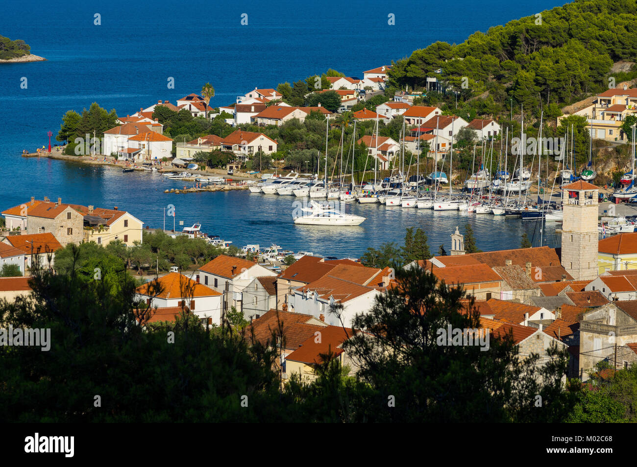 L'estate sull'isola Iz, Croazia Foto Stock