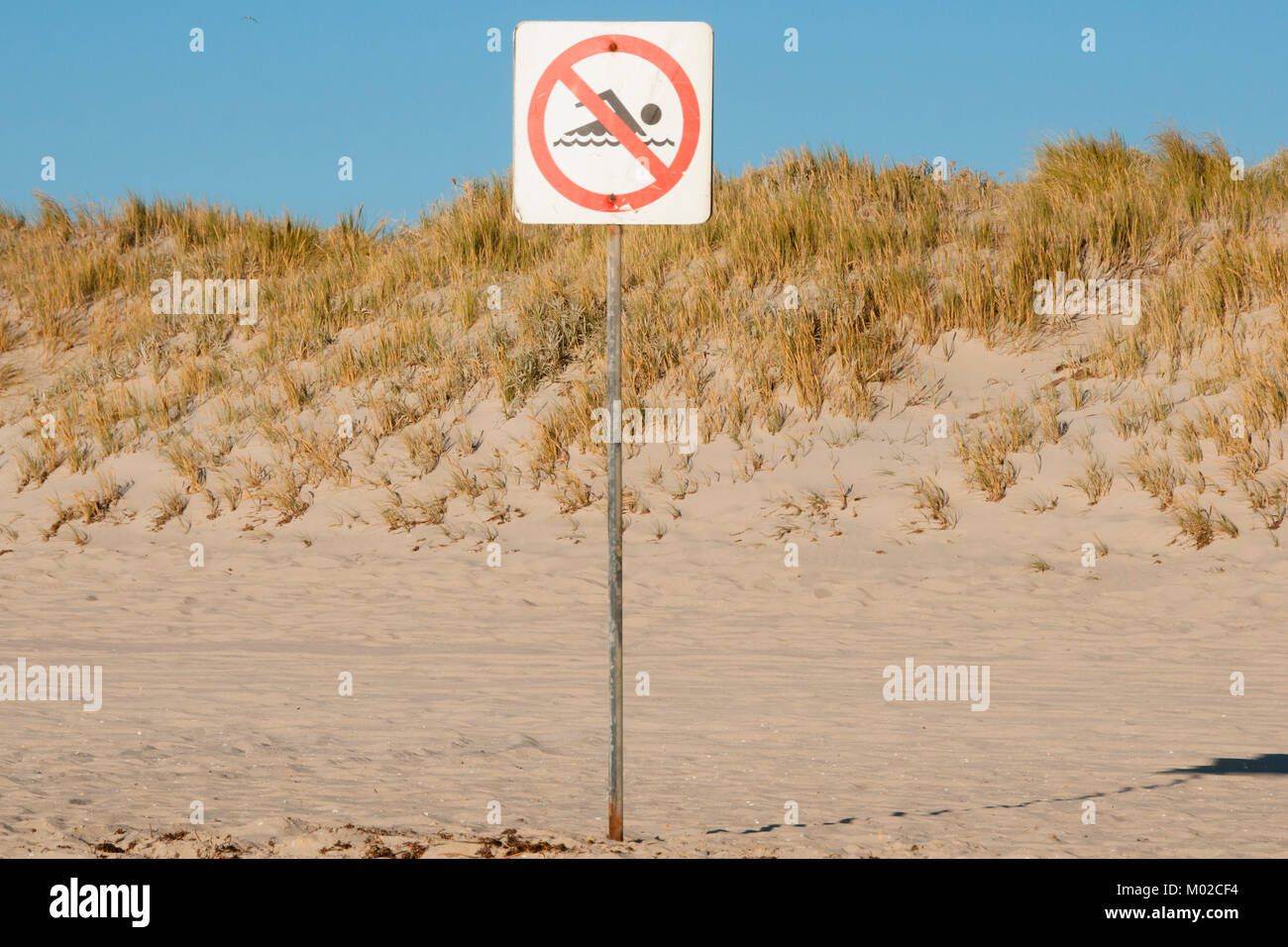 Nessun segno di nuoto Foto Stock
