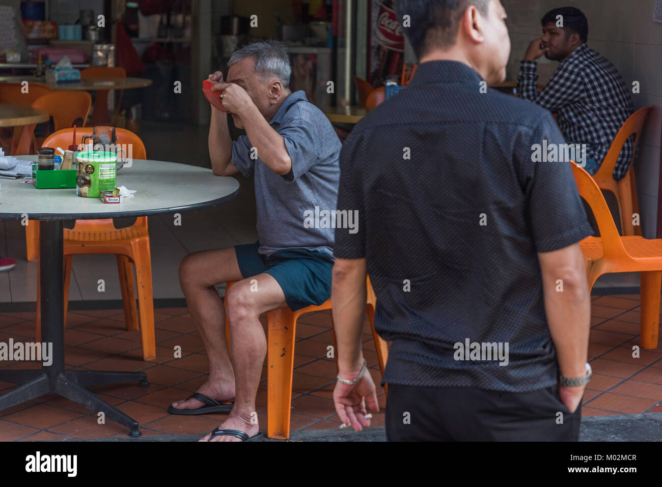 Moschea Street, Chinatown, Singapore Foto Stock