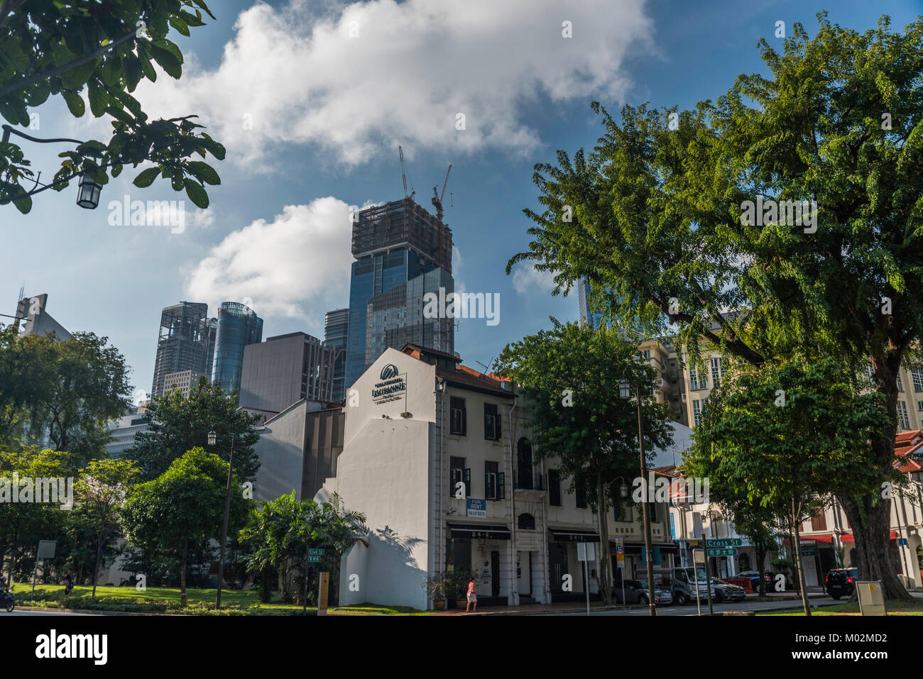 Cross Street, Cavendish Core, Marina Bay, Singapore Foto Stock