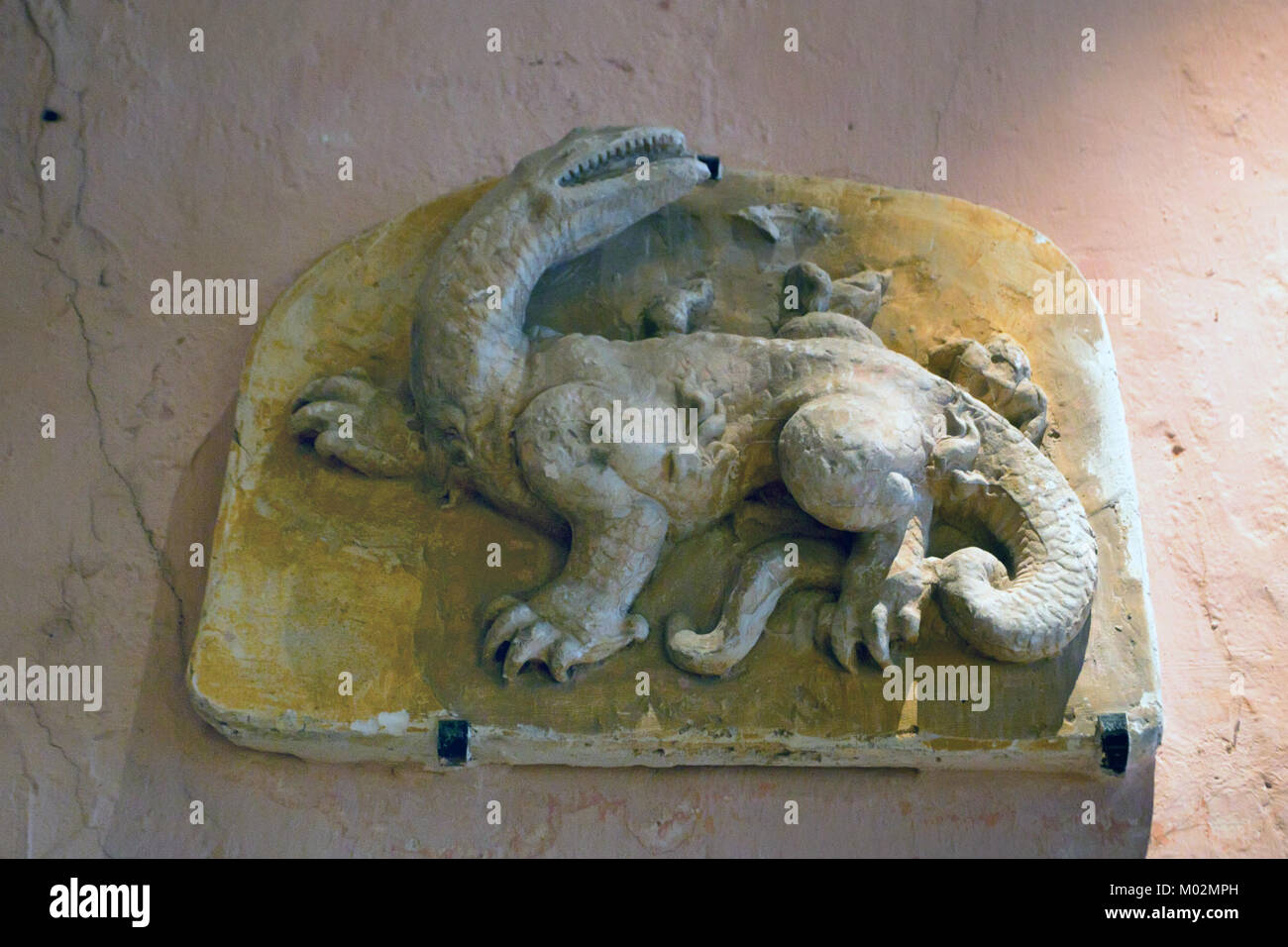 BLOIS, Francia - circa giugno 2014: Salamander figura, Francese castello di Blois Foto Stock