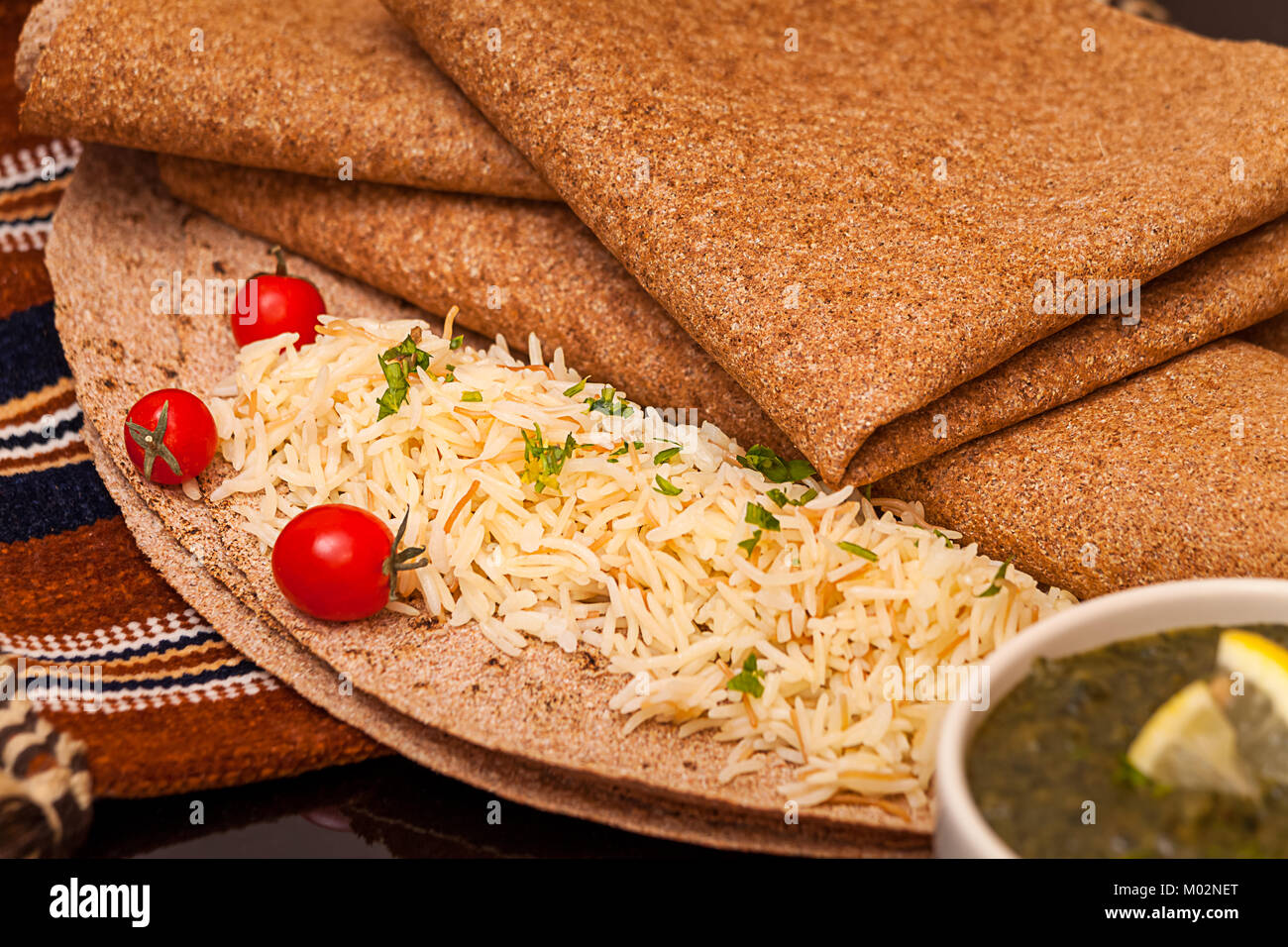 Pane arabo Foto Stock