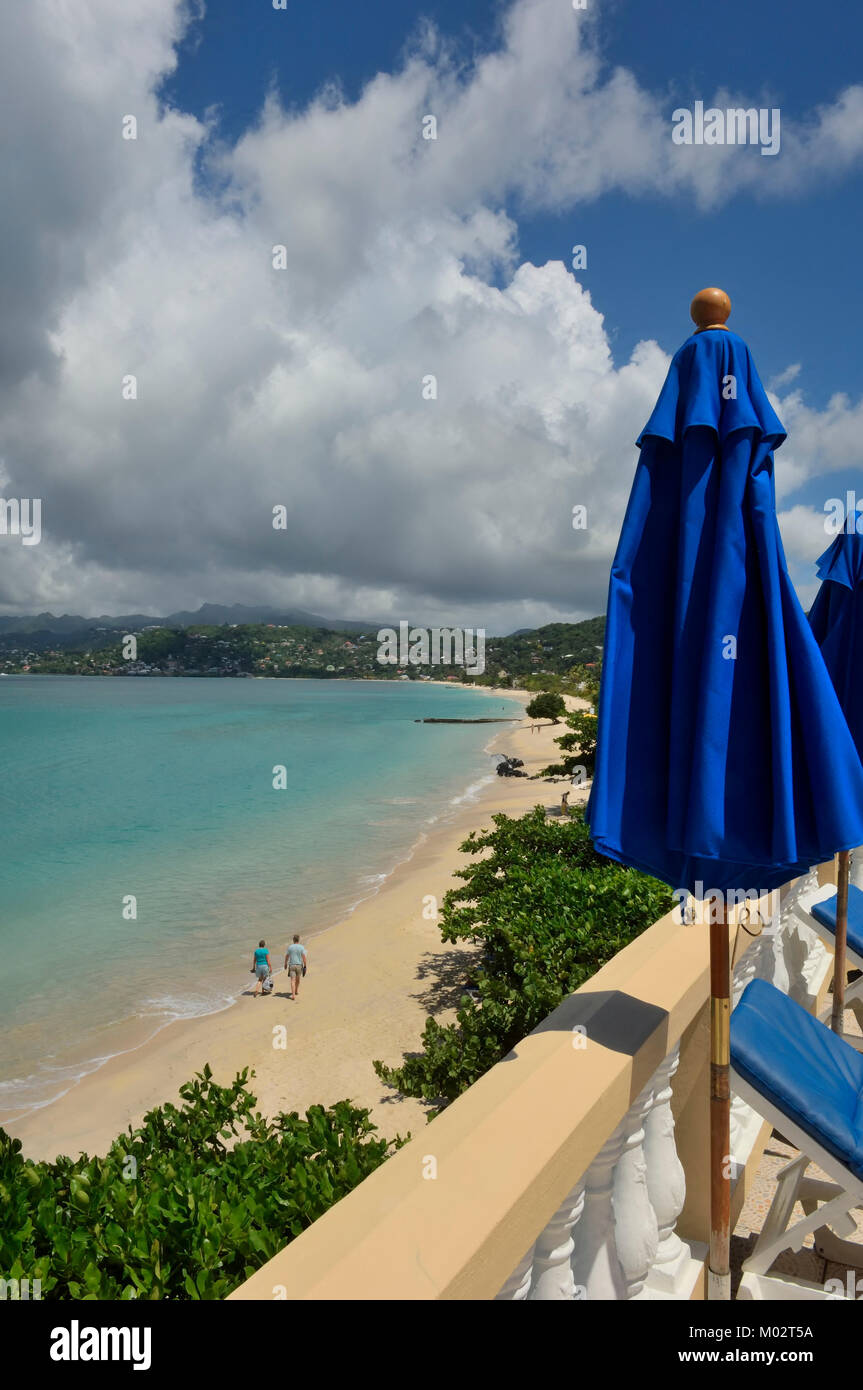 Grand Anse Beach, Grenada e Grenadine, dei Caraibi Foto Stock