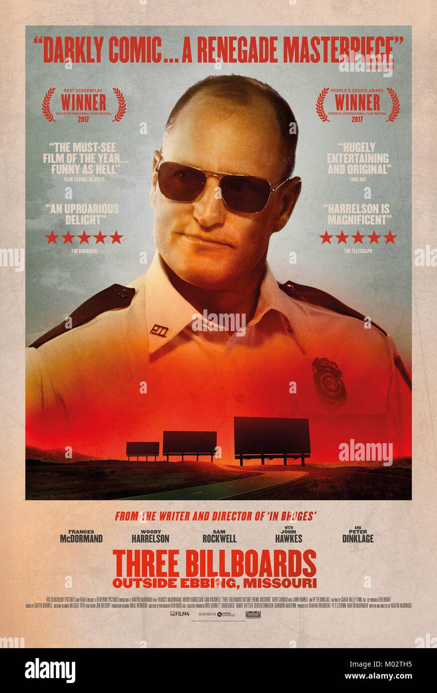 Three Billboards Outside Ebbing, Missouri anno : 2017 USA / UK Direttore : Martin McDonagh Woody Harrelson Poster (USA) Foto Stock