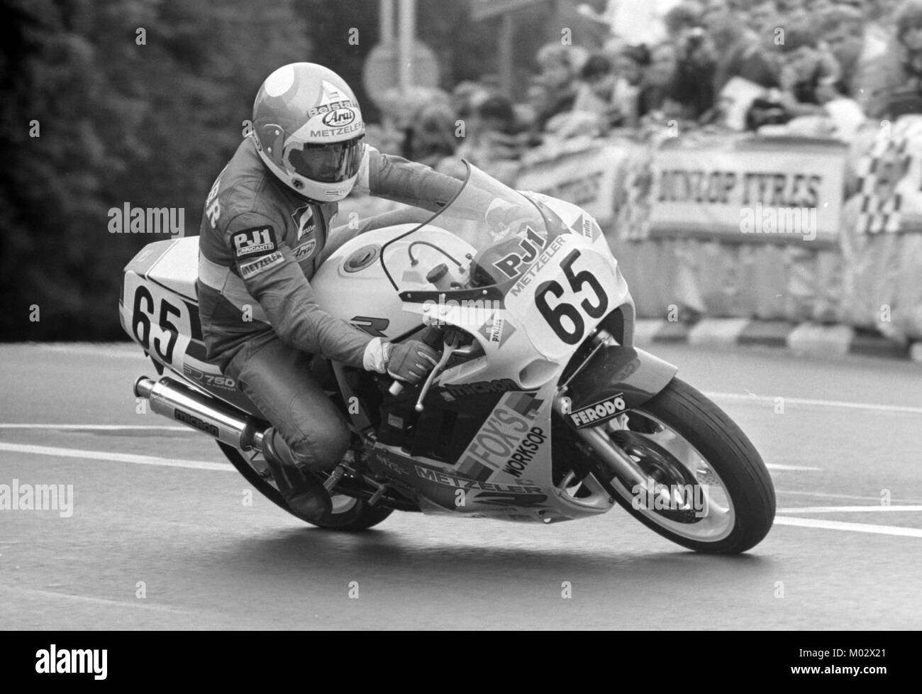 Malcolm Wheeler, Suzuki, Formula 1 TT, giugno 1988, Isola di Man Foto Stock