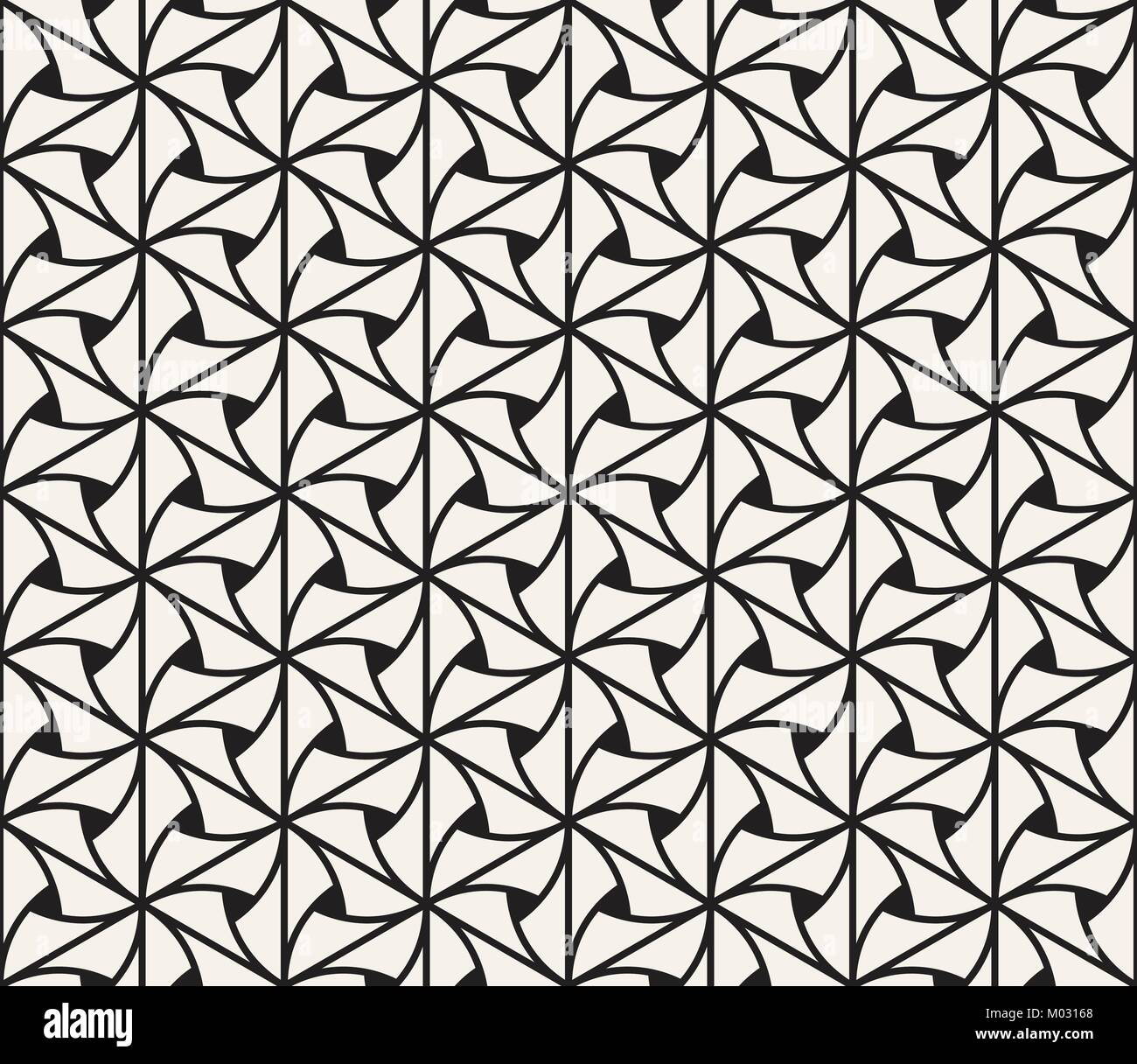 Vector seamless pattern. Moderno ed elegante texture astratta. Ripetizione piastrella geometrica da elementi a strisce Illustrazione Vettoriale