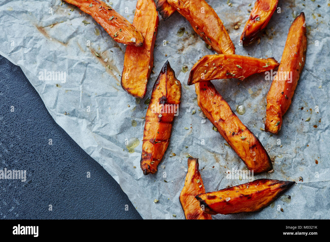 Sweet potato chips Foto Stock